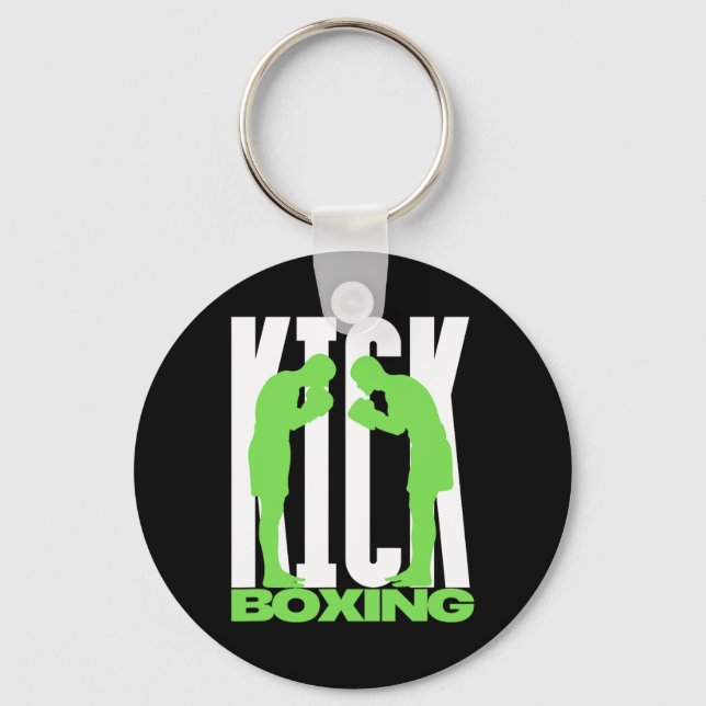 Kickboxing Greeting  Keychain (Front)