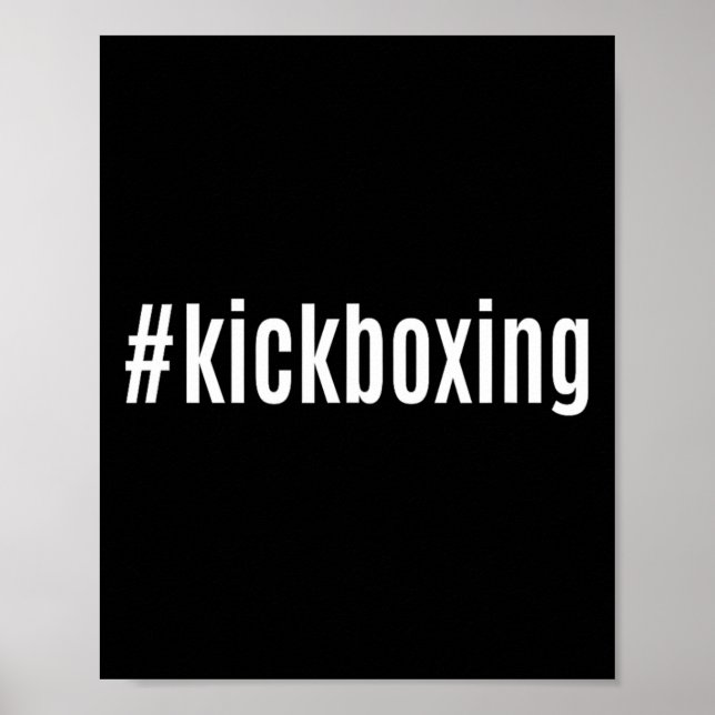 #kickboxing Hashtag  Poster (Front)