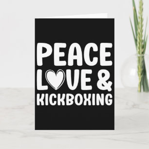 Kickboxing I Love Kickboxing Kickboxer  Card