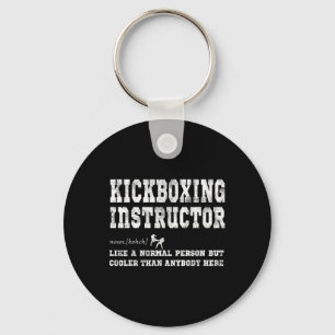 Kickboxing Instructor Definition Gift Keychain