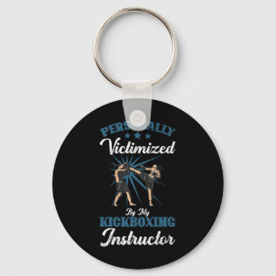 Kickboxing Instructor Funny Kick Boxer Boxing Grap Keychain