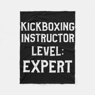 Kickboxing Instructor Kick Boxing Workout _2 Fleece Blanket