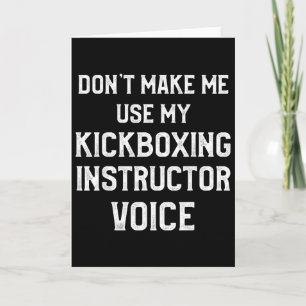 Kickboxing Instructor Kick Boxing Workout _3  Card