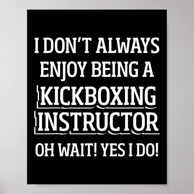 Kickboxing Instructor Kick Boxing Workout _4  Poster (Front)