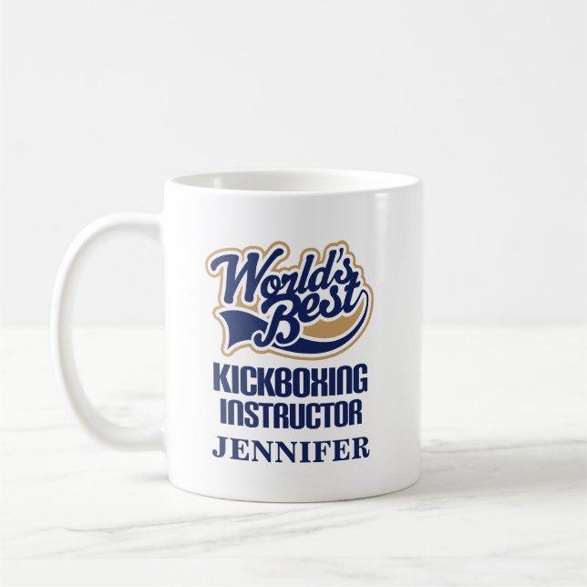 Kickboxing Instructor Personalized Mug Gift (Left)