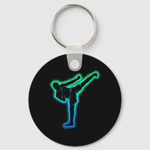 Kickboxing Kickboxer Karate Taekwondo Kids Boys Me Keychain