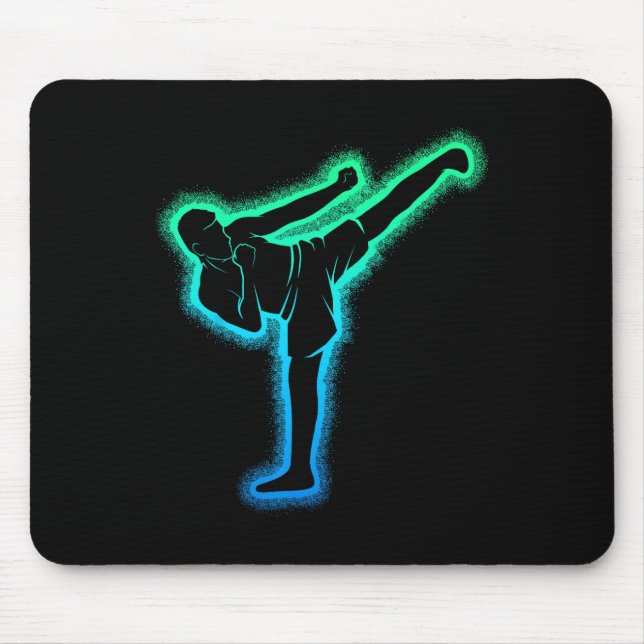 Kickboxing Kickboxer Karate Taekwondo Kids Boys Me Mouse Pad (Front)