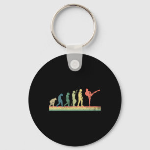 Kickboxing Kickboxer Retro Vintage Keychain
