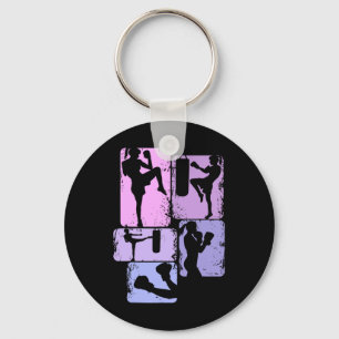 Kickboxing Kickboxer Taekwondo Karate Girls Kids W Keychain