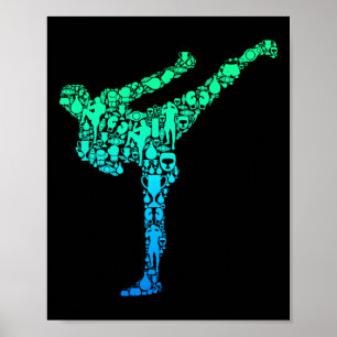 Kickboxing Kickboxing Taekwondo Karate Boys Childr Poster