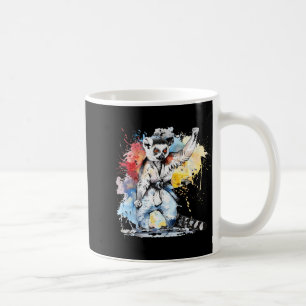 Kickboxing Lemur Martial Arts Karate Jiu-Jitsu MMA Coffee Mug