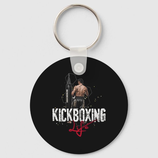 Kickboxing Life  Keychain (Front)