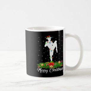 Kickboxing Lover Matching Santa Hat Kickboxing Chr Coffee Mug