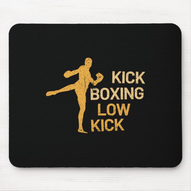 Kickboxing Low Kick  Mouse Pad (Front)