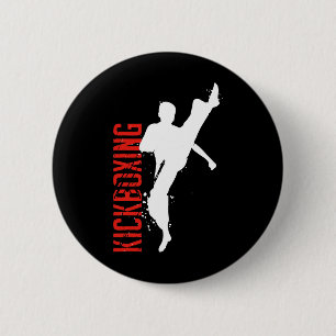 Kickboxing Martial Arts 2 Inch Round Button
