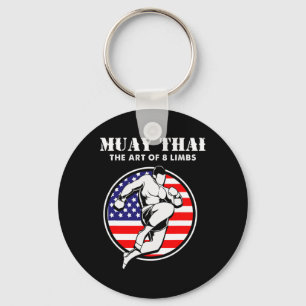 Kickboxing Martial Arts The Art Of 8 Limbs Muay Th Keychain