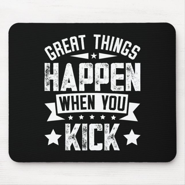 Kickboxing Meme Quote  Mouse Pad (Front)