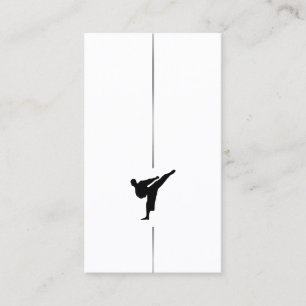 Kickboxing minimaliste - Carte de visite des arts 