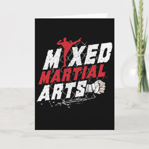 Kickboxing Mma Mixed Martial Arts Lover Gift Idea  Card