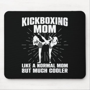 Kickboxing Mom Art For Mother Women Kickboxer Mart Mouse Pad