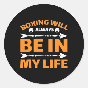 Kickboxing Muay Thai Boxing  Classic Round Sticker