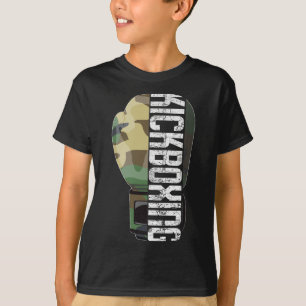 Kickboxing Muay Thai Fitness Boxing Camouflage Glo T-Shirt