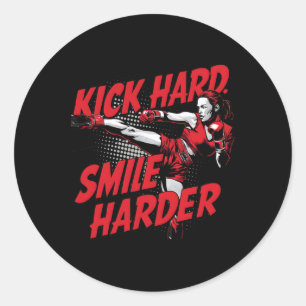 Kickboxing Outfit Muay Thai Savate Sanda Comic Art Classic Round Sticker