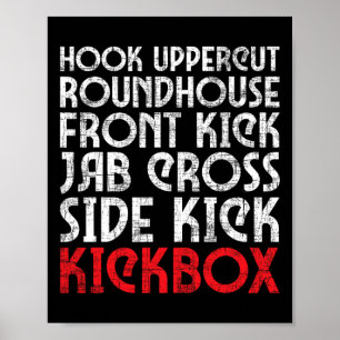 Kickboxing Punches - Kickboxer Martial Arts Coach  Poster