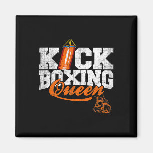 Kickboxing Queen Kickboxer Workout Graphic  Magnet