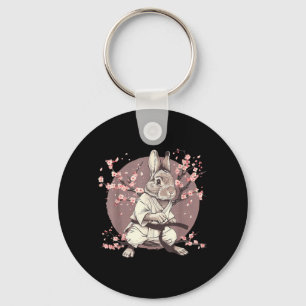 Kickboxing Rabbit Taekwondo Karate MMA Bunny Keychain