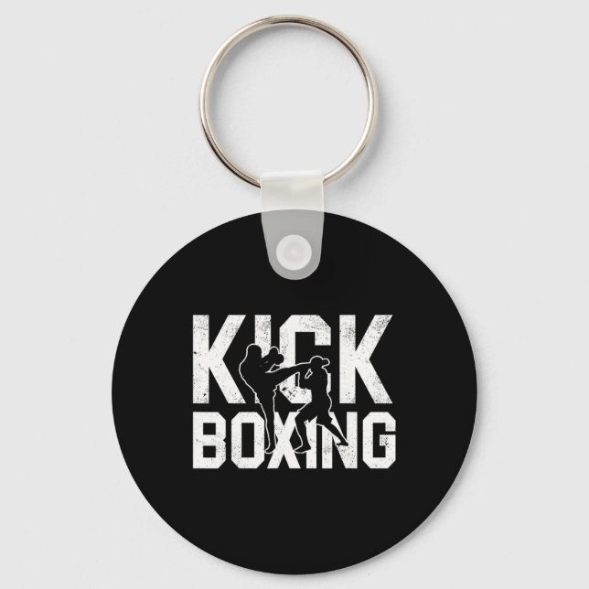 Kickboxing Shirts For Men  Keychain (Front)