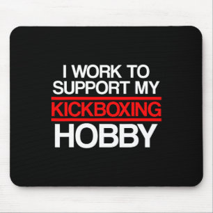 Kickboxing Support Kick Boxing Workout Mouse Pad