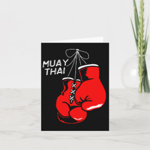 Kickboxing Thai Boxing Muay Thai Gloves Card