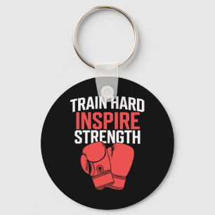 Kickboxing Trainer Intense Fitness Self-defense Ma Keychain