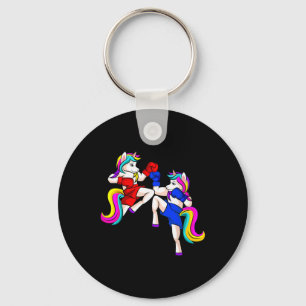 Kickboxing Unicorn Kickboxer Mma Keychain