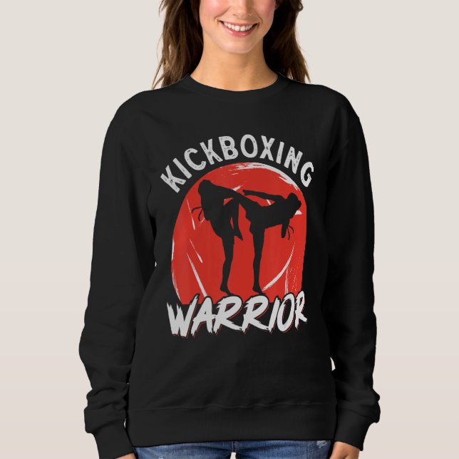 Kickboxing Vintage Kickboxing Warrior Sweatshirt (Front)