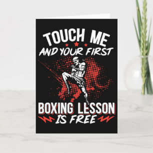 Kickboxing Vintage Touch Me And Your First Boxing Card