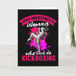 Kickboxing Woman Kick Boxing Workout  Card