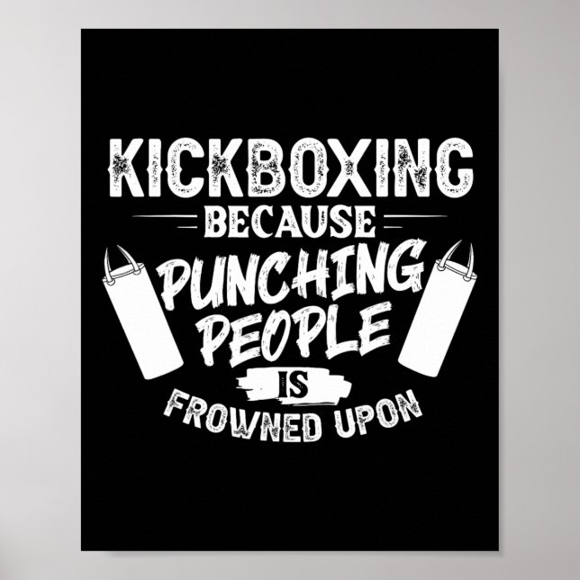 Kickboxing Workout Cardio Beginner Kickboxer _1  Poster (Front)