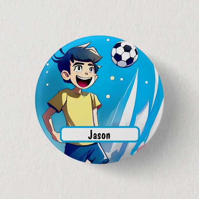 Kicker Button With Customizable Nametag (Front)