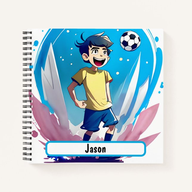 Kicker Notebook With Customizable Nametag (Front)