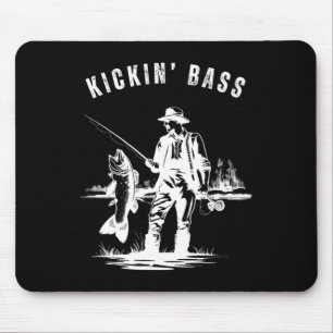 Kickin B Fisherman Fishing Fish Funny Outdoors Lak Mouse Pad