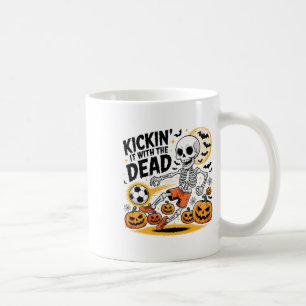 Kickin' It Halloween Skeleton Soccer Player Coffee Mug