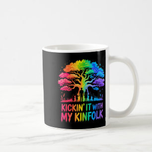 Kickin' It With My Kinfolk Funny Family Reunion Coffee Mug