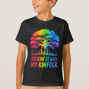 Kickin' It With My Kinfolk Funny Family Reunion  T-Shirt