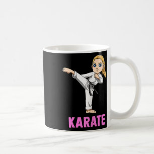 Kicking And Striking Kid - Cute Karate Girl Coffee Mug