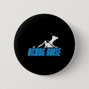 Kicking Horse Skiing Snowboarding Canada Resort Di 2 Inch Round Button
