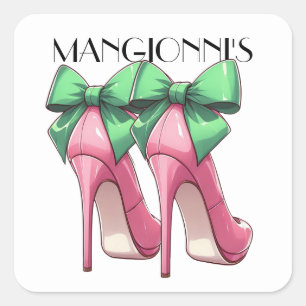 Kicking It High Heels  Square Sticker