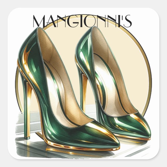 Kicking It High Heels  Square Sticker (Front)