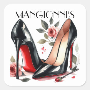 Kicking It High Heels  Square Sticker